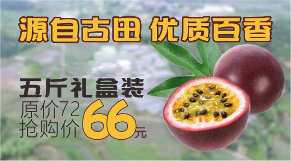 无公害原生态百香果5斤礼盒装